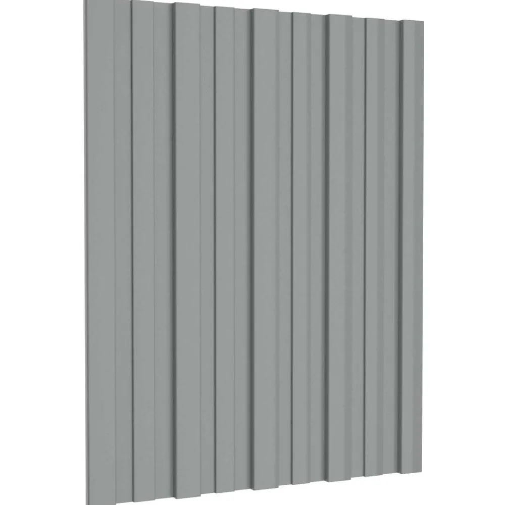 Bouwmaterialen*vidaXL Dakpaneel 12 pcs 60 x 45 cm Gegalvaniseerd staal Grijs