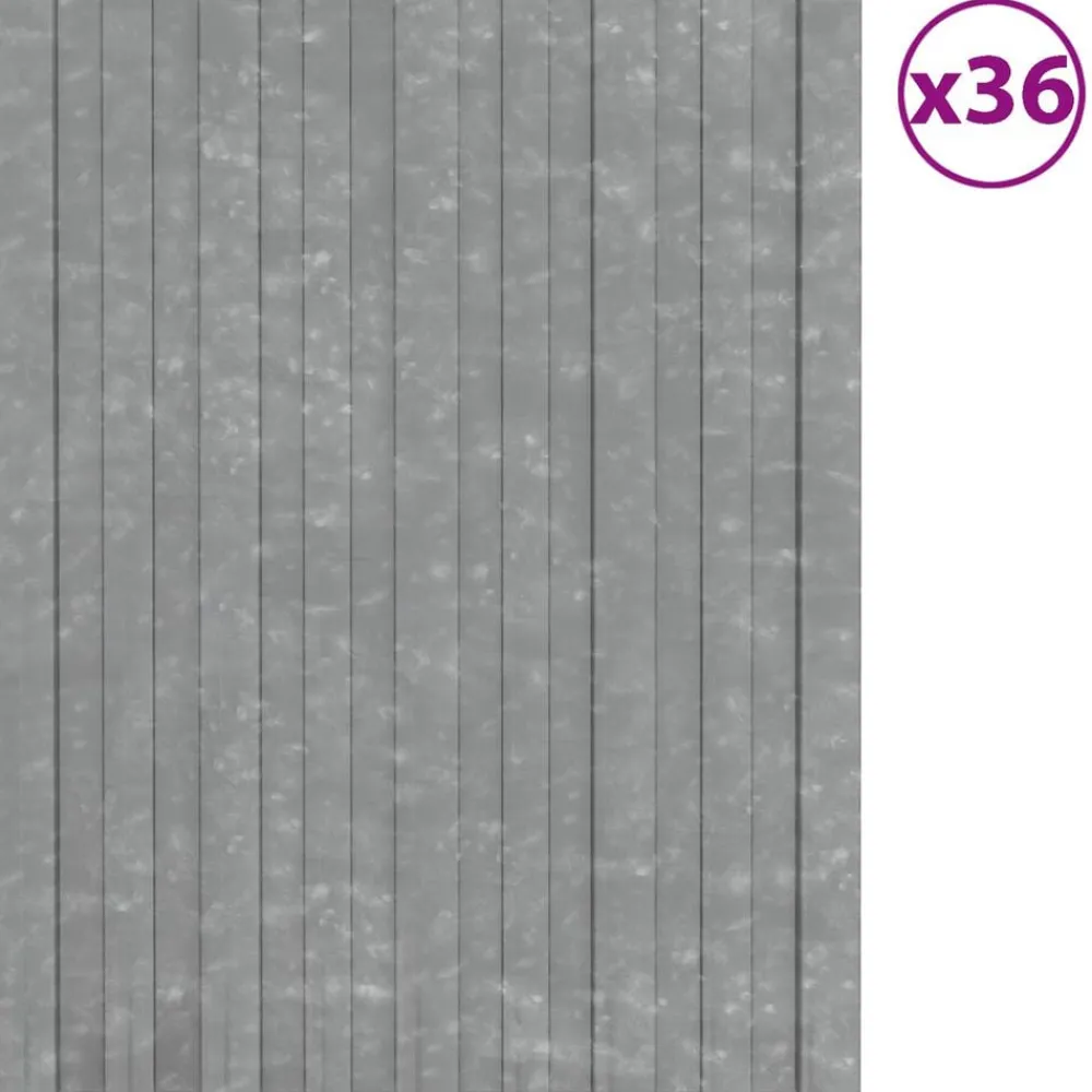 Bouwmaterialen*vidaXL Dakpaneel 36 pcs 60 x 45 cm Gegalvaniseerd staal Zilver