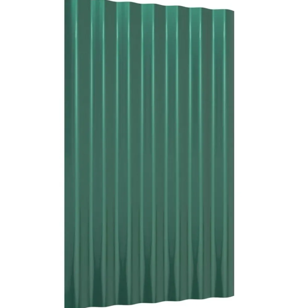 Bouwmaterialen*vidaXL Dakpanelen 12 st 60x36 cm gegalvaniseerd staal Groen