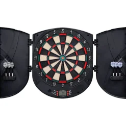 Binnenspelletjes*vidaXL Dartbord elektrisch met darts polypropeen zwart