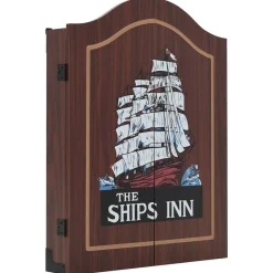 Dartbord professioneel met kast en 6 darts sisal>vidaXL New