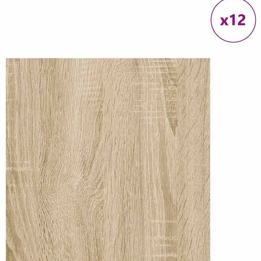 Decorpanelen 12 pcs 30 x 30 x 0,27 cm Bewerkt hout>vidaXL Best