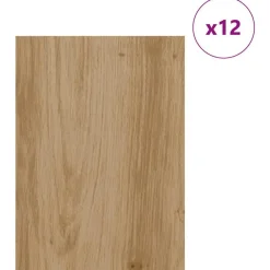 Kunst & Entertainment*vidaXL Decorpanelen 12 pcs Artisan Eiken 30 x 42 x 0.27 cm artisanaal eikenkleurig