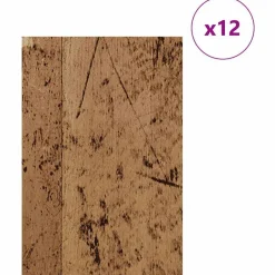 Kunst & Entertainment*vidaXL Decorpanelen 12 pcs Oudhout 40 x 60 x 0.27 cm Bewerkt hout Oud hout