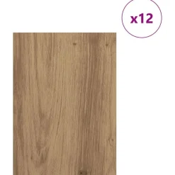 Kunst & Entertainment*vidaXL Decorpanelen 12 pcs Artisan Eiken 15 x 21 x 0.27 cm artisanaal eikenkleurig