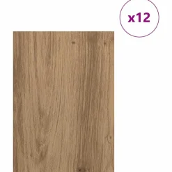 Kunst & Entertainment*vidaXL Decorpanelen 12 pcs Artisan Eiken 21 x 30 x 0,27 cm artisanaal eikenkleurig