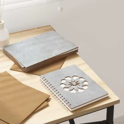 Kunst & Entertainment*vidaXL Decorpanelen 12 pcs Beton Grijs 21 x 30 x 0,27 cm Bewerkt hout Betongrijs