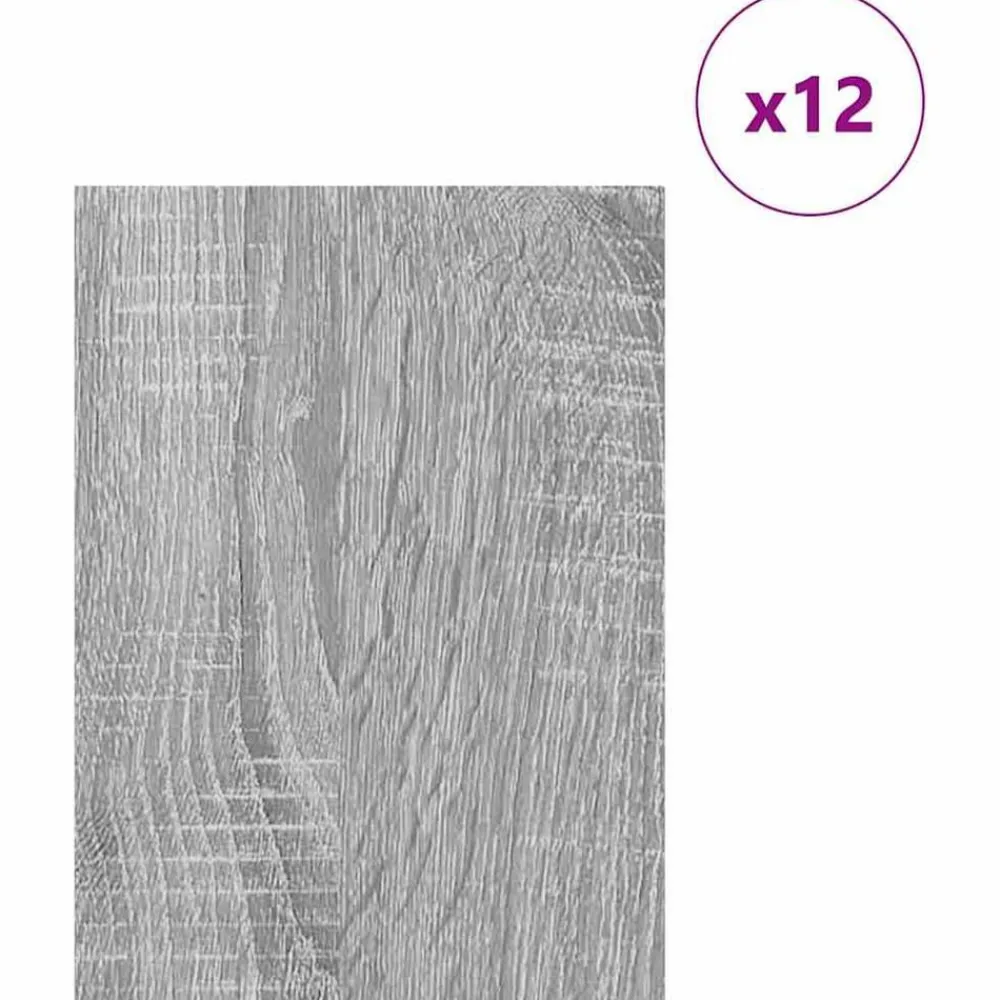 Decorpanelen 12 pcs 15 x 21 x 0.27 cm Bewerkt hout>vidaXL Discount