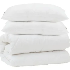 Dekbed met kussen 3 pcs Wit Microfibre>vidaXL Clearance
