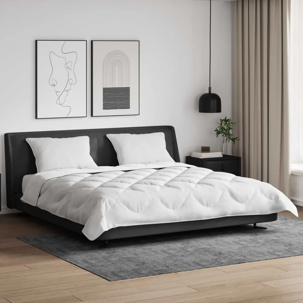 Dekbed met kussen 3 pcs Wit Microfibre>vidaXL Hot