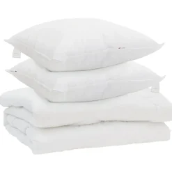 Dekbed met kussen 3 pcs Wit Microfibre>vidaXL Clearance