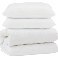 Dekbed met kussen 3 pcs Wit Microfibre>vidaXL Hot