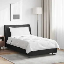 Linnengoed*vidaXL Dekbed met kussen 2 pcs Wit Microvezel