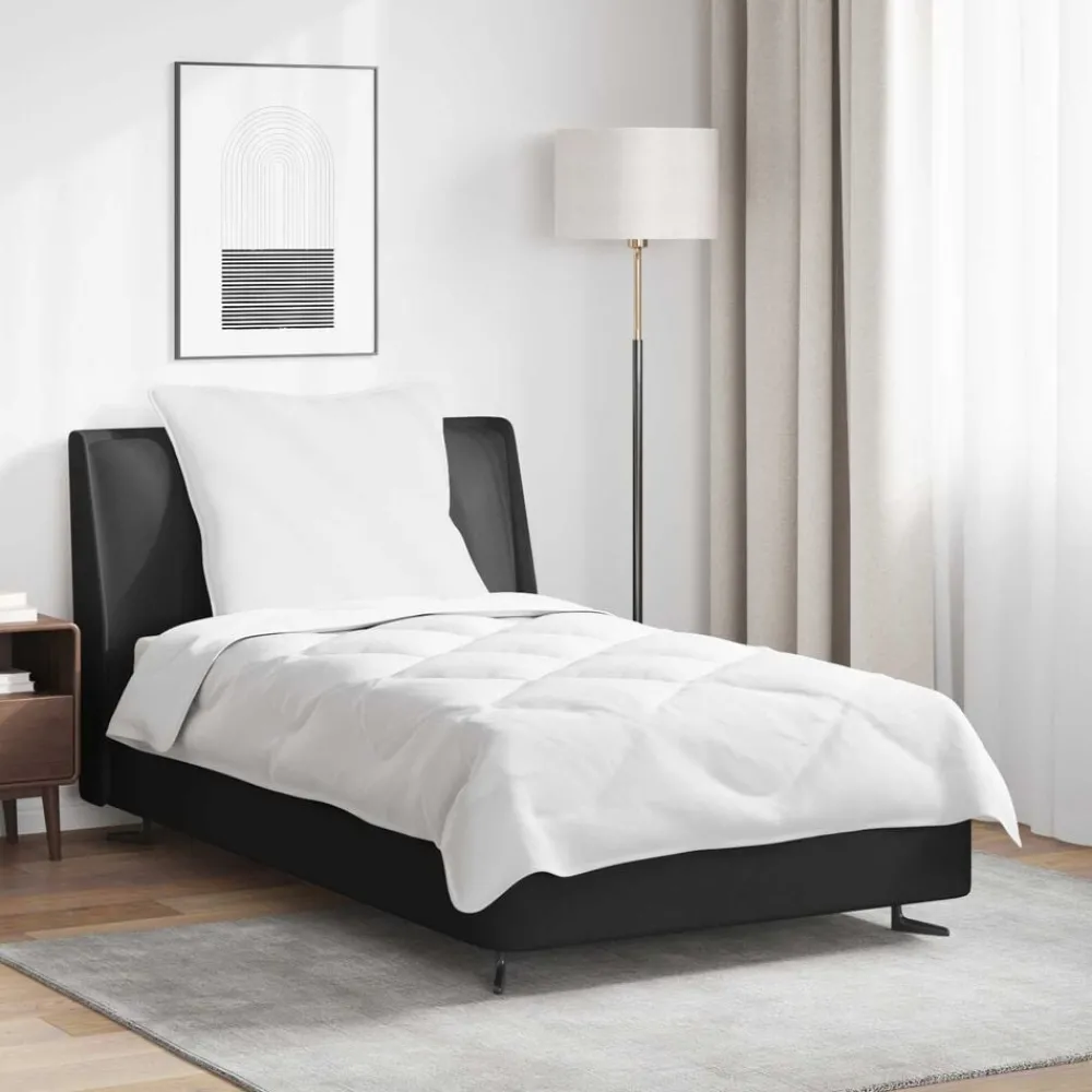 Dekbed met kussen 2 pcs Wit Microvezel>vidaXL