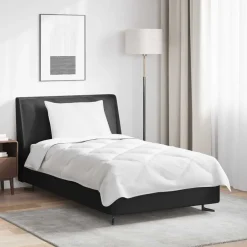 Linnengoed*vidaXL Dekbed met kussen 2 pcs Wit Microvezel