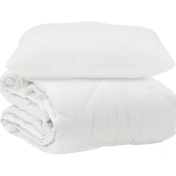 Dekbed met kussen 2 pcs Wit Microvezel>vidaXL Best