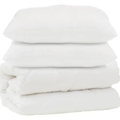 Dekbed met kussen 3 pcs Wit Microfibre>vidaXL New