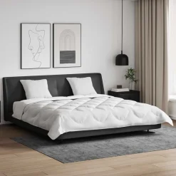 Dekbed met kussen 3 pcs Wit Microfibre>vidaXL New