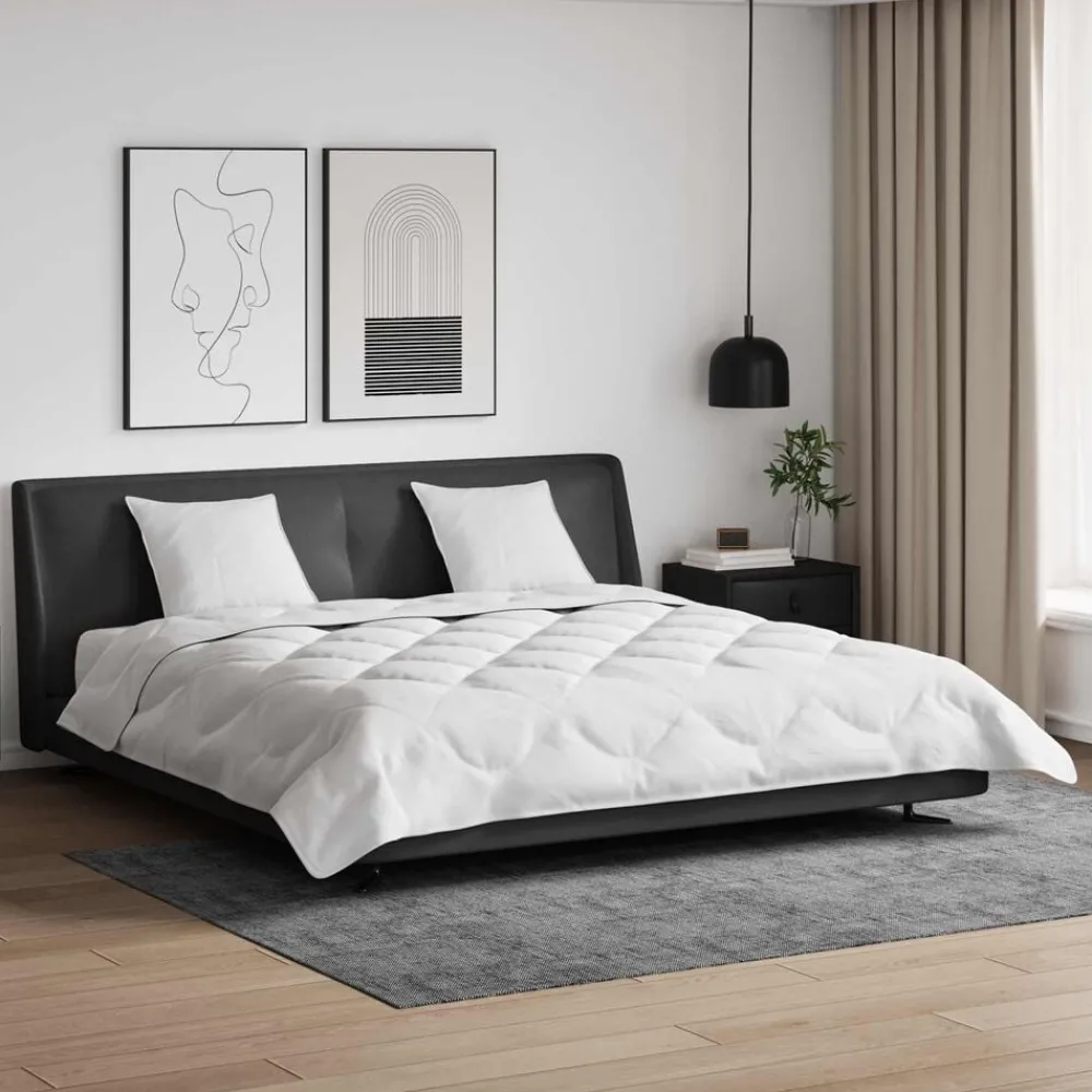 Dekbed met kussen 3 pcs Wit Microfibre>vidaXL Online