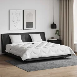 Dekbed met kussen 3 pcs Wit Microvezel>vidaXL Hot