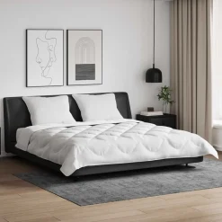 Dekbed met kussen 3 pcs Wit Microfibre>vidaXL Online