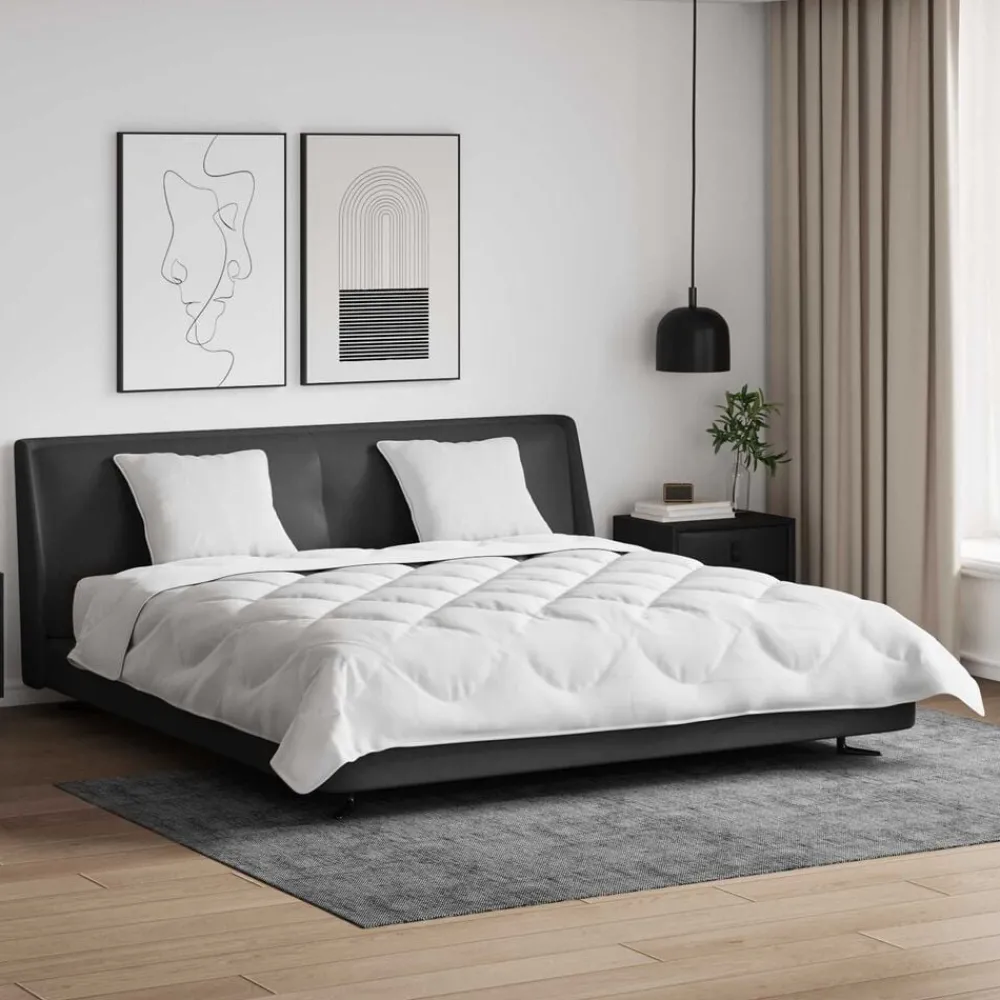Dekbed met kussen 3 pcs Wit Microfibre>vidaXL Online