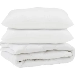 Dekbed met kussen 3 pcs Wit Microvezel>vidaXL Best