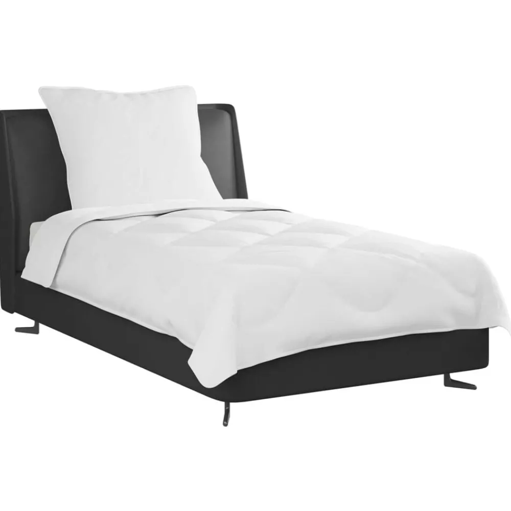 Linnengoed*vidaXL Dekbed met kussen 2 pcs Wit Microvezel