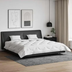 Linnengoed*vidaXL Dekbed met kussen 3 pcs Wit Microfibre