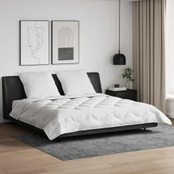 Dekbed met kussen 3 pcs Wit Microfibre>vidaXL Best