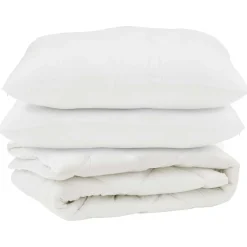 Dekbed met kussen 3 pcs Wit Microvezel>vidaXL New