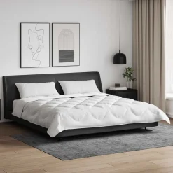 Dekbed met kussen 3 pcs Wit Microfibre>vidaXL Best