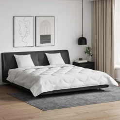 Dekbed met kussen 3 pcs Wit Microfibre>vidaXL