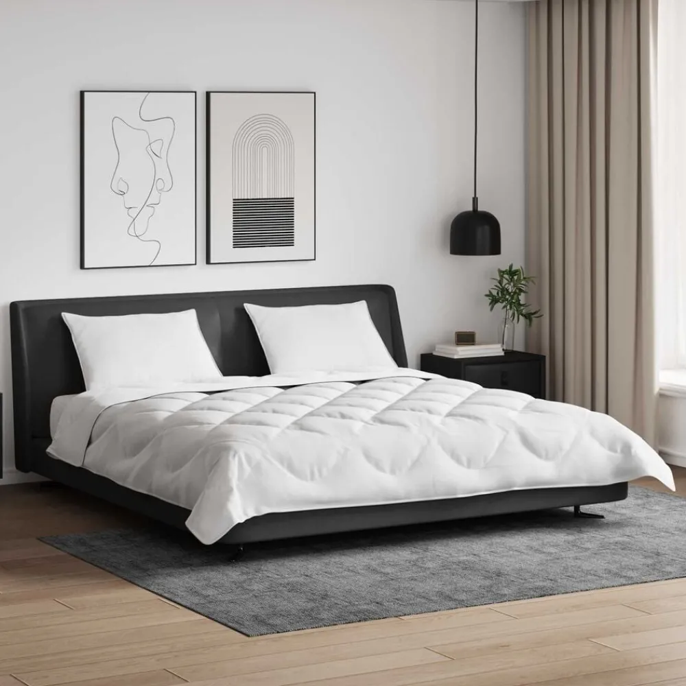 Dekbed met Kussens met kussen 3 pcs Wit Microvezel>vidaXL New