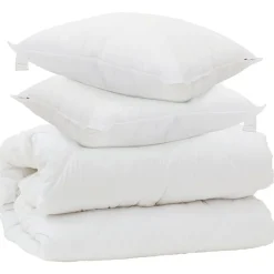 Dekbed met Kussens met kussen 3 pcs Wit Microvezel>vidaXL