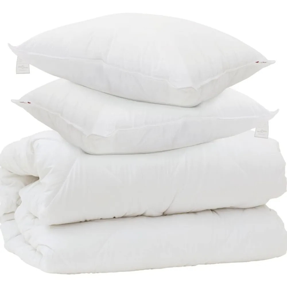 Dekbed met Kussens met kussen 3 pcs Wit Microvezel>vidaXL