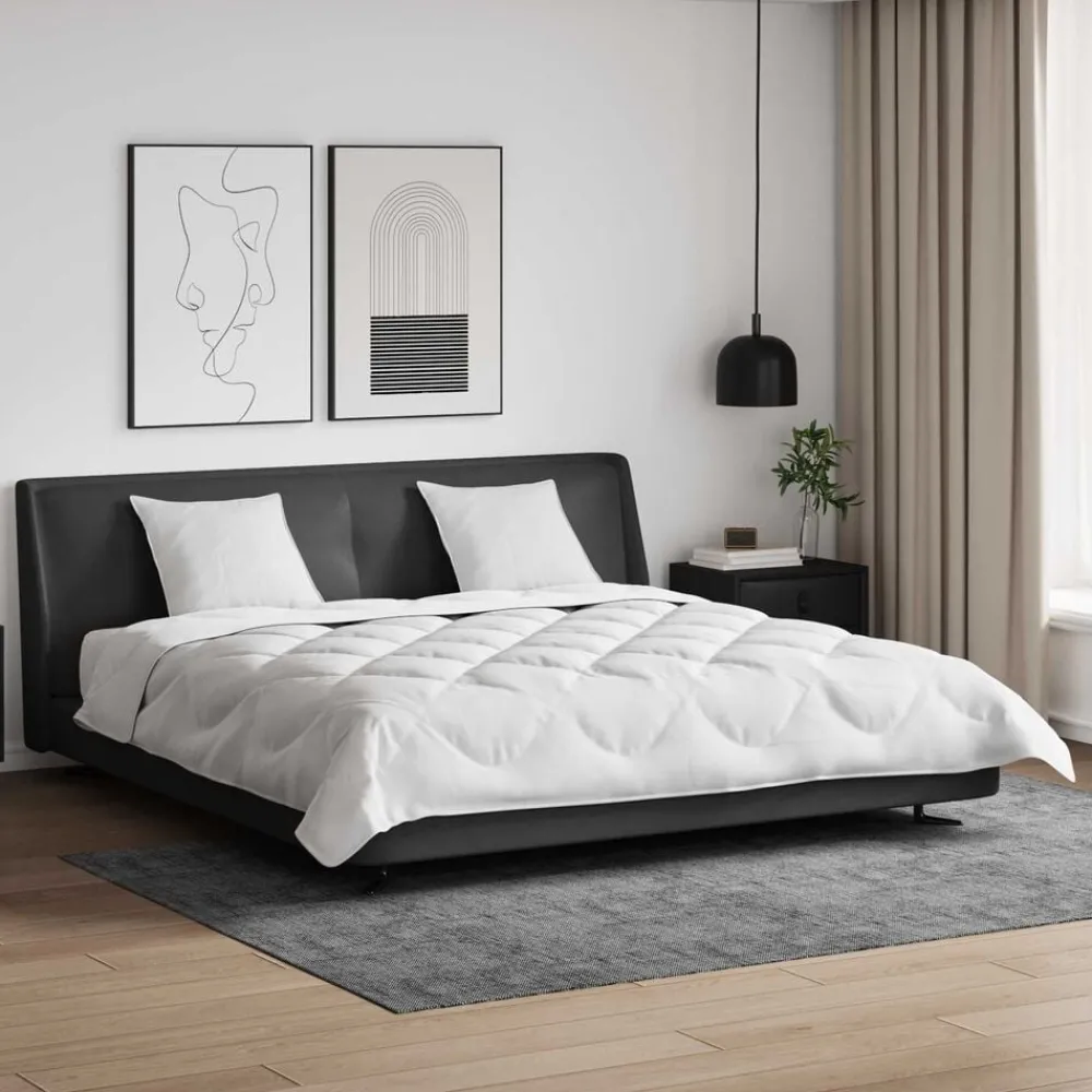 Dekbed met Kussens met kussen 3 pcs Wit Microvezel>vidaXL