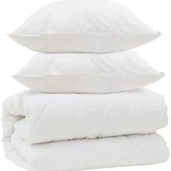 Dekbed met Kussens met kussen 3 pcs Wit Microvezel>vidaXL New