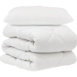 Dekbed Set met kussen 2 pcs Wit Microvezel>vidaXL Discount