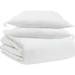 Linnengoed*vidaXL Dekbed Set met kussen 3 pcs Wit Donsveertjes