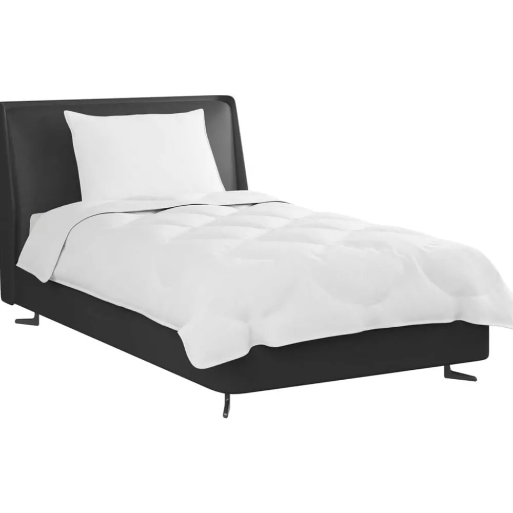 Linnengoed*vidaXL Dekbed Set met kussen 2 pcs Wit Microfibre