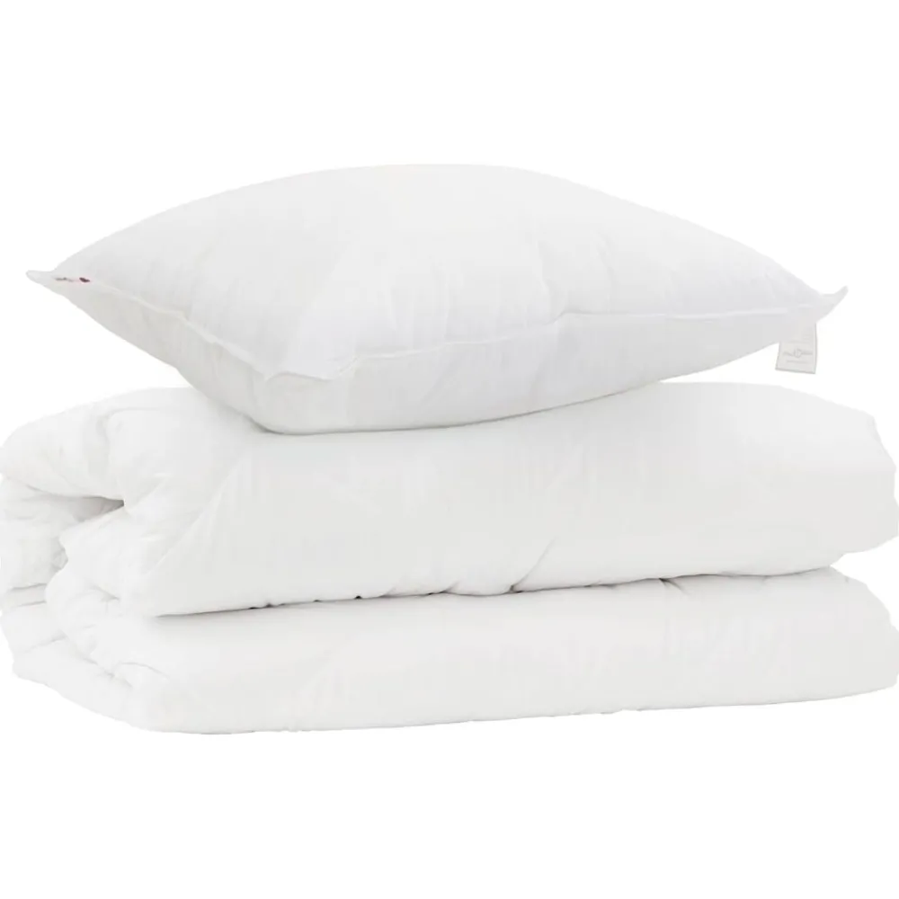 Dekbed Set met kussen 2 pcs Wit Microfibre>vidaXL Discount