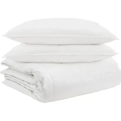 Dekbed Set met kussen 3 pcs Wit Donsveertjes>vidaXL Online