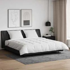 Dekbed Set met kussen 3 pcs Wit Donsveertjes>vidaXL Discount