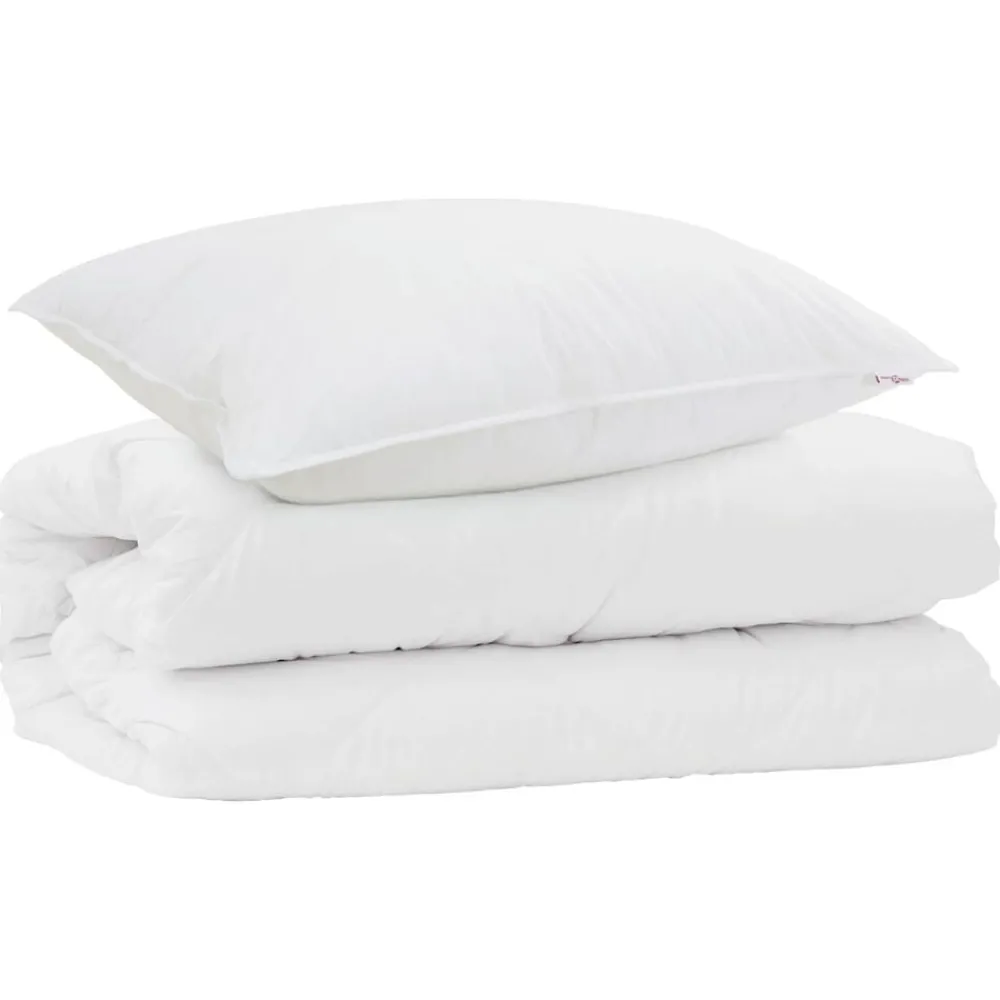 Dekbed Set met kussen 2 pcs Wit Microfibre>vidaXL Hot