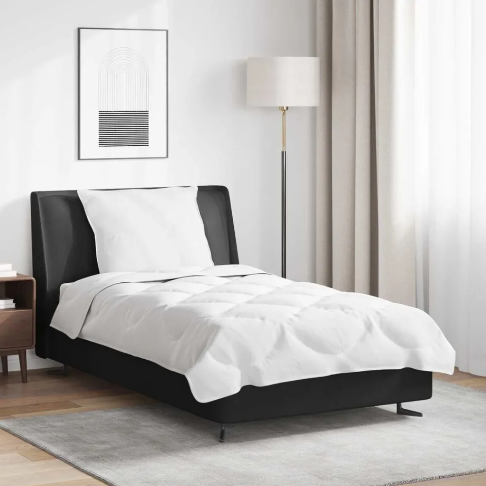 Dekbed Set met kussen 2 pcs Wit Microfibre>vidaXL Hot