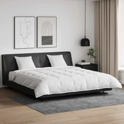 Linnengoed*vidaXL Dekbed Set met kussen 3 pcs Wit Donsveertjes