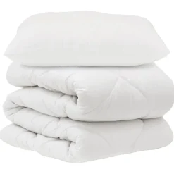 Linnengoed*vidaXL Dekbed Set met kussen 2 pcs Wit Microvezel