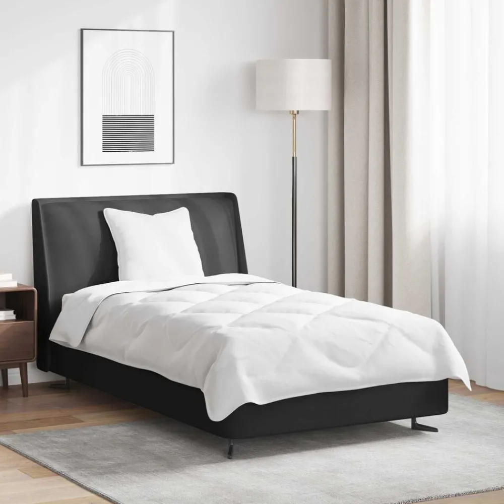 Linnengoed*vidaXL Dekbed Set met kussen 2 pcs Wit Microvezel