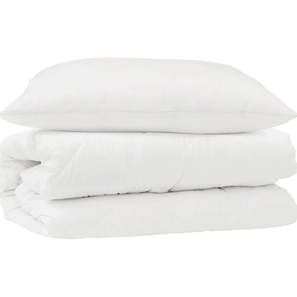 Dekbed Set met kussen 2 pcs Wit Microfibre>vidaXL Sale